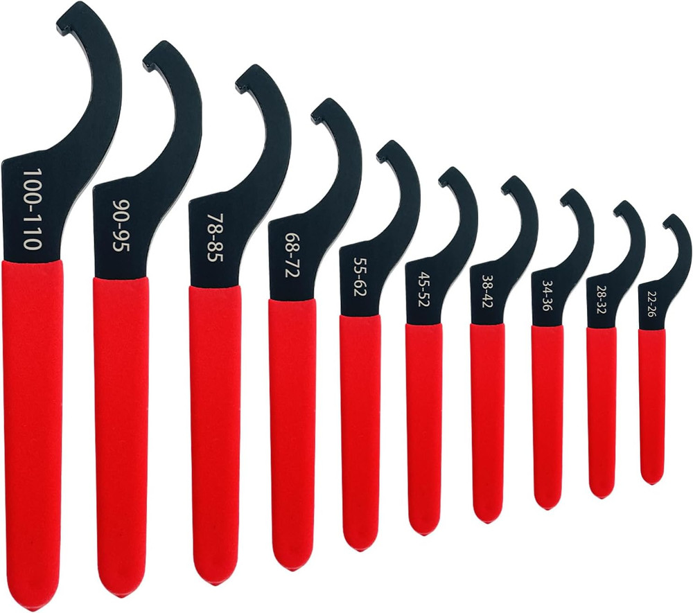 10Pcs Coilover Spanner Wrench Set Universal Shock Adjustment Hook Tool Suspensio