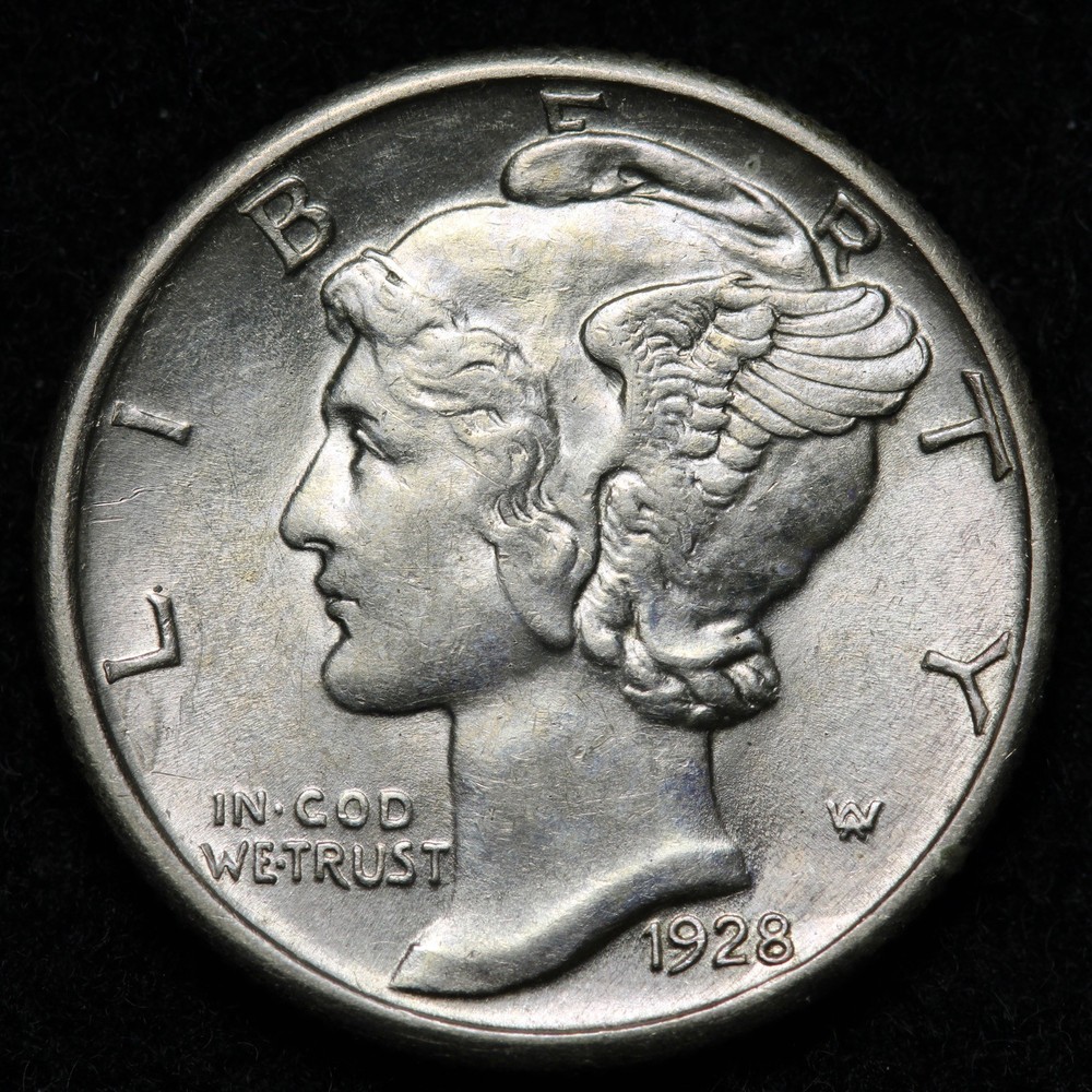 1928 Mercury Silver Dime BU *UNCIRCULATED* MS E341 DOCF