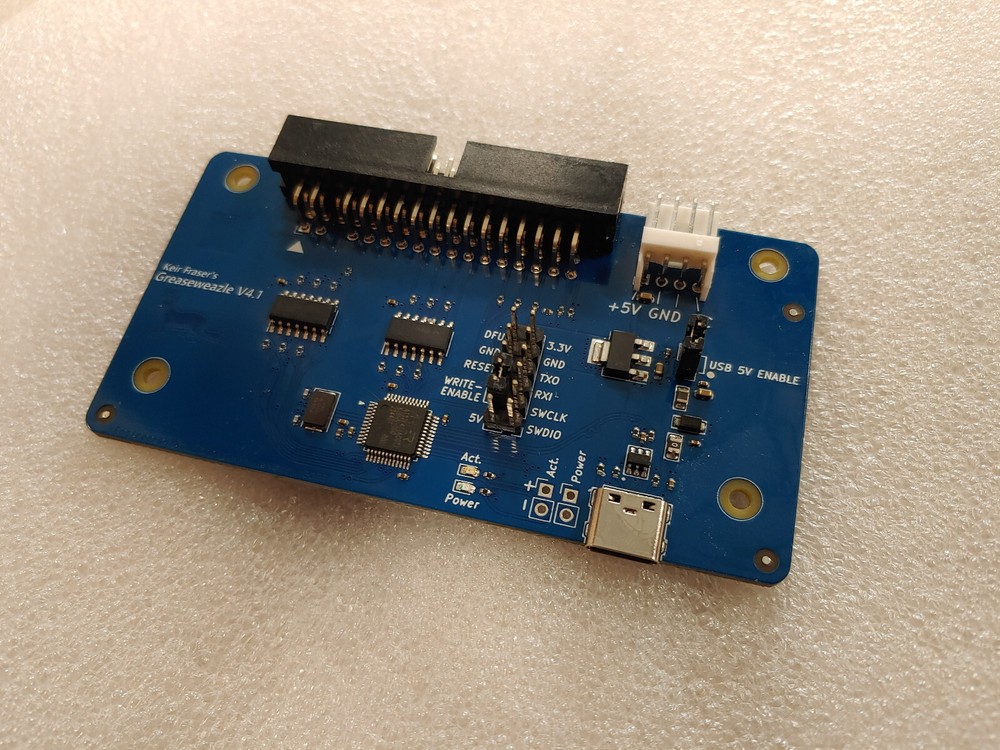 External fully assembled GreaseWeazle 3.5 inch Floppy Drive