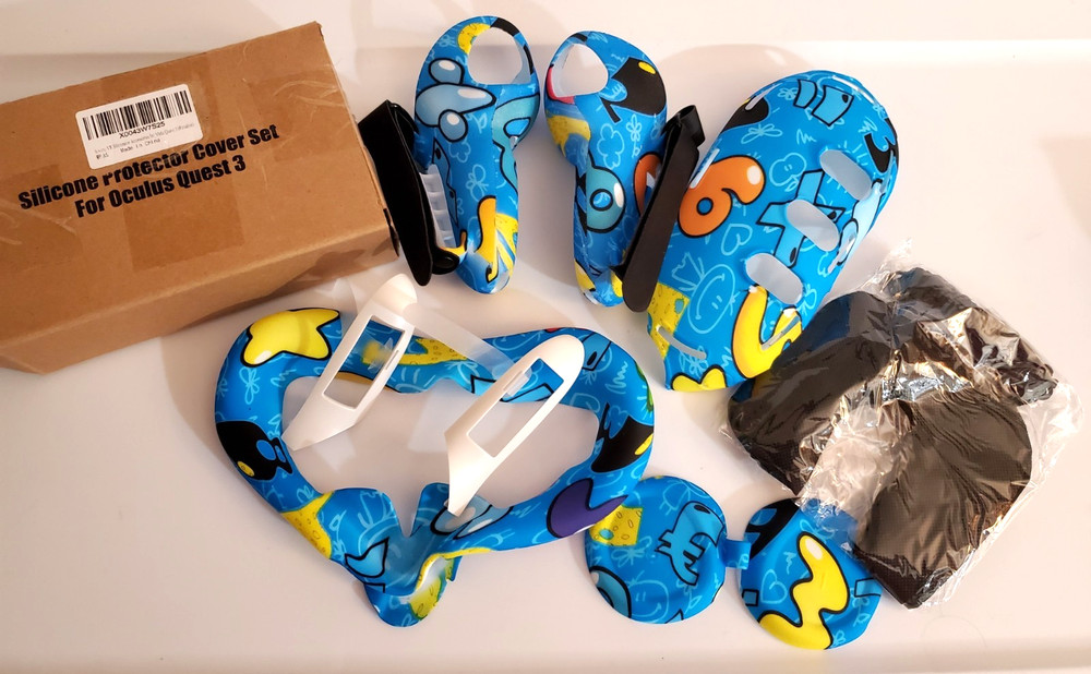 Silicone Cover Set Compatible with Oculus Quest 3