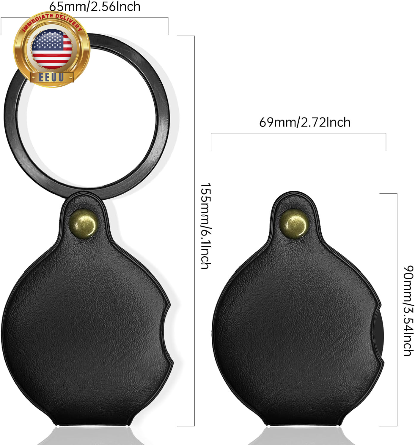 20X Pocket Magnifier, HD Folding Magnifying Glass for Reading, Mini Portable Pag