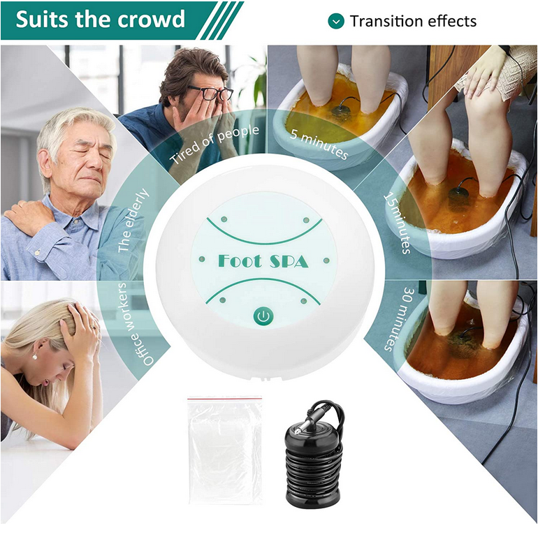 Ionic Foot SPA Baths Detox Cell Cleanse Machine for Home Club Portable Use Carry