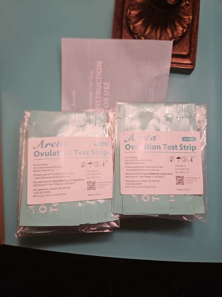 Areta Ovulation LH Test Strips Kit, 100 Count, High Accuracy Ovulation Test Kit