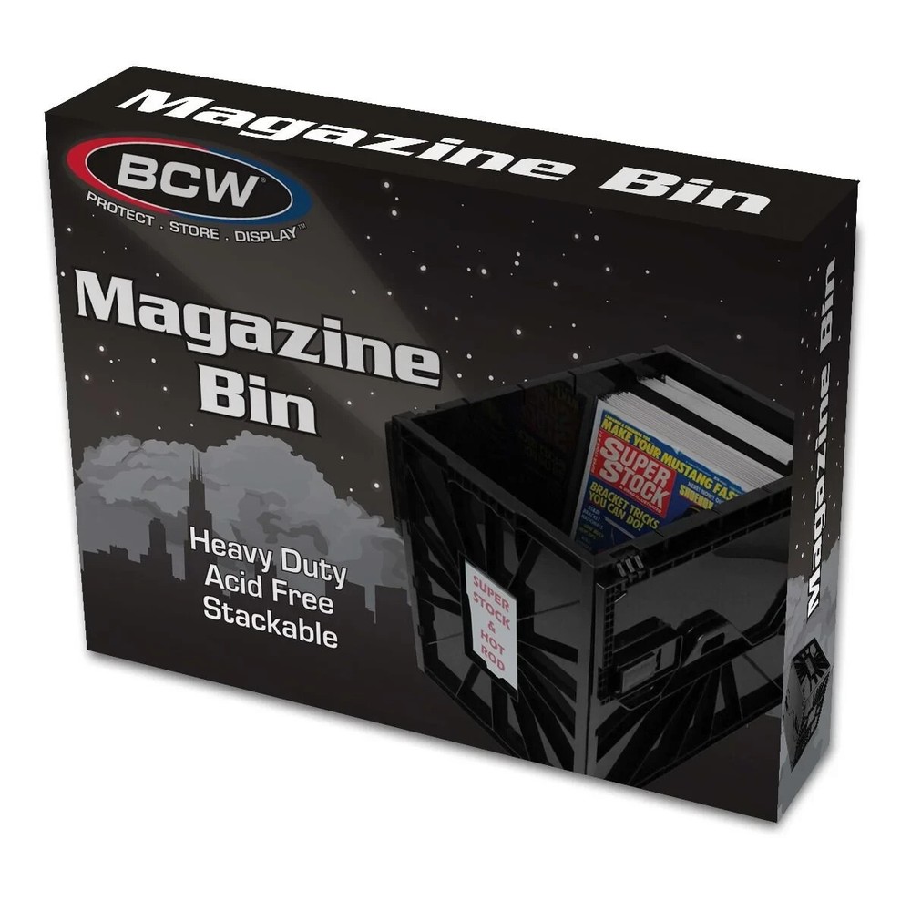 3 Pack BCW Magazine and Document Bin, Heavy Duty, 5 Stackable Bins