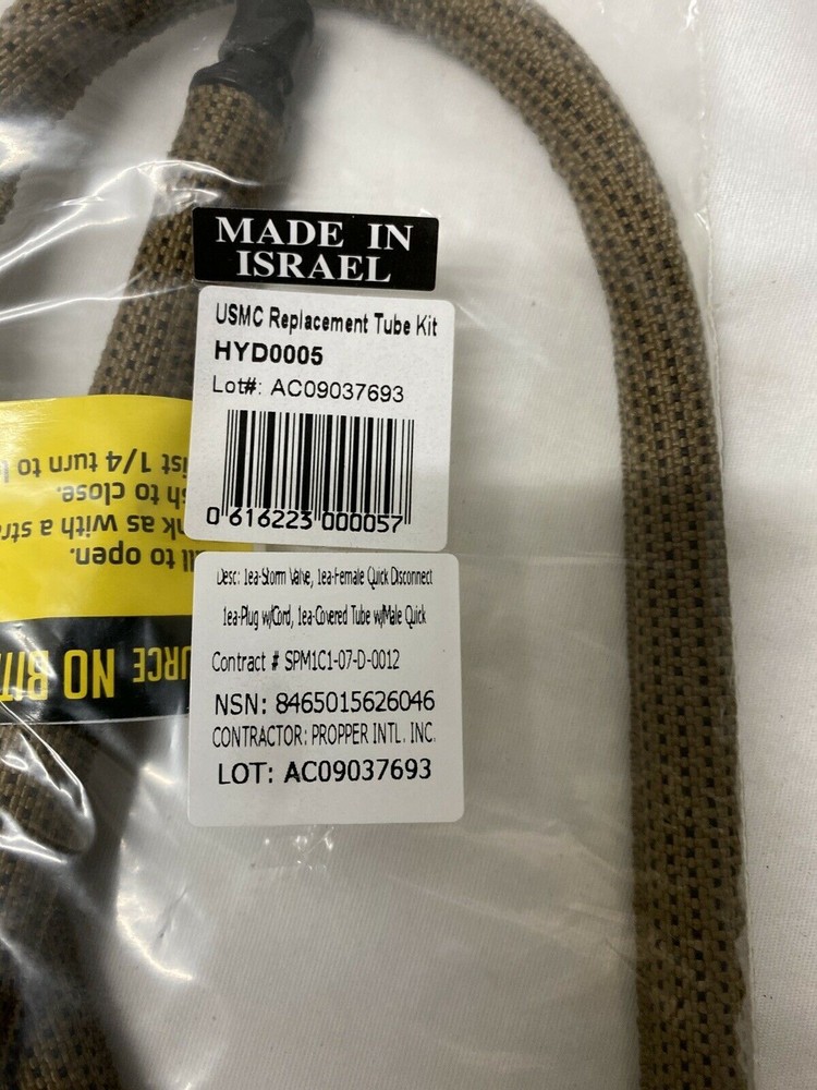 NEW USGI USMC Source Hydration Replacement Drinking Tube Kit NEW IN BAG NIB