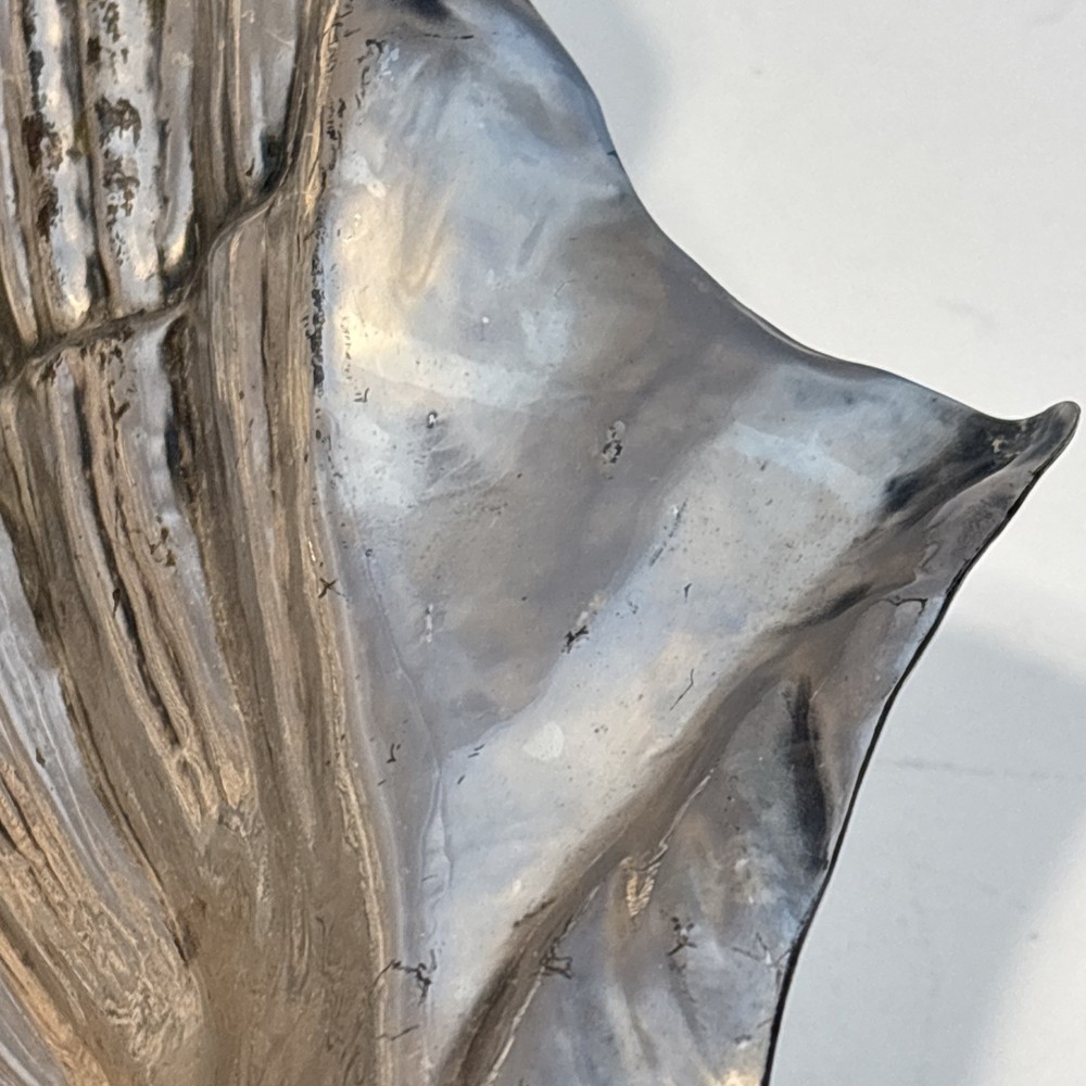 Large 20” Vintage Valenti Spain Silver Plate Shell