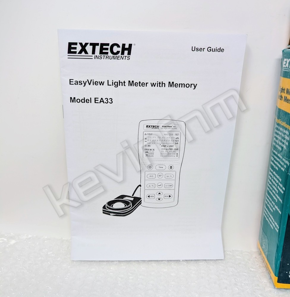*NEW & GENUINE* Extech® EA33 EasyView™ Light Meter w/ Memory Illuminance + CASE