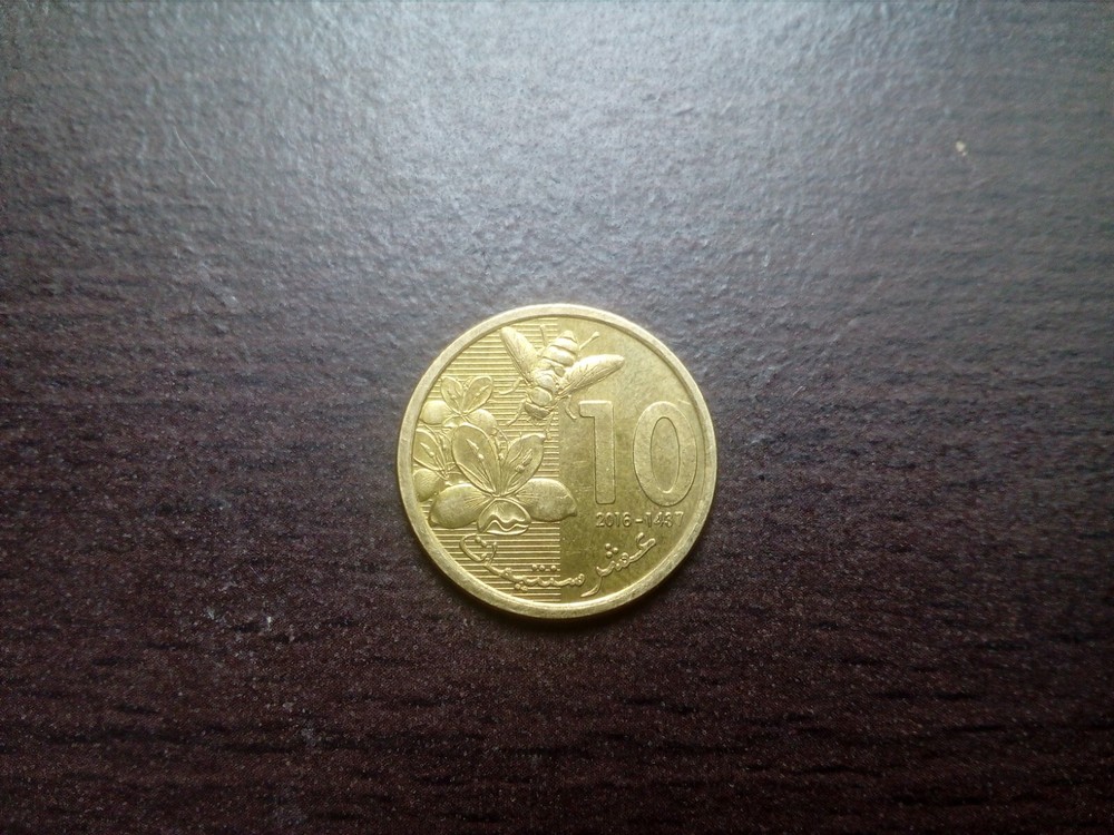 10 centimes moroccan coin 2015