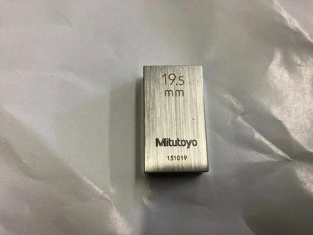 19.5mm Mitutoyo Steel Rectangular Gauge Gage Block