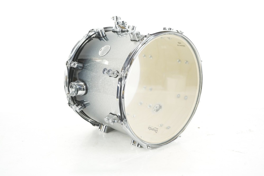 PDP by DW 14"x12" Floor Tom Drum, Concept Series Silver Sparkle Missing Legs