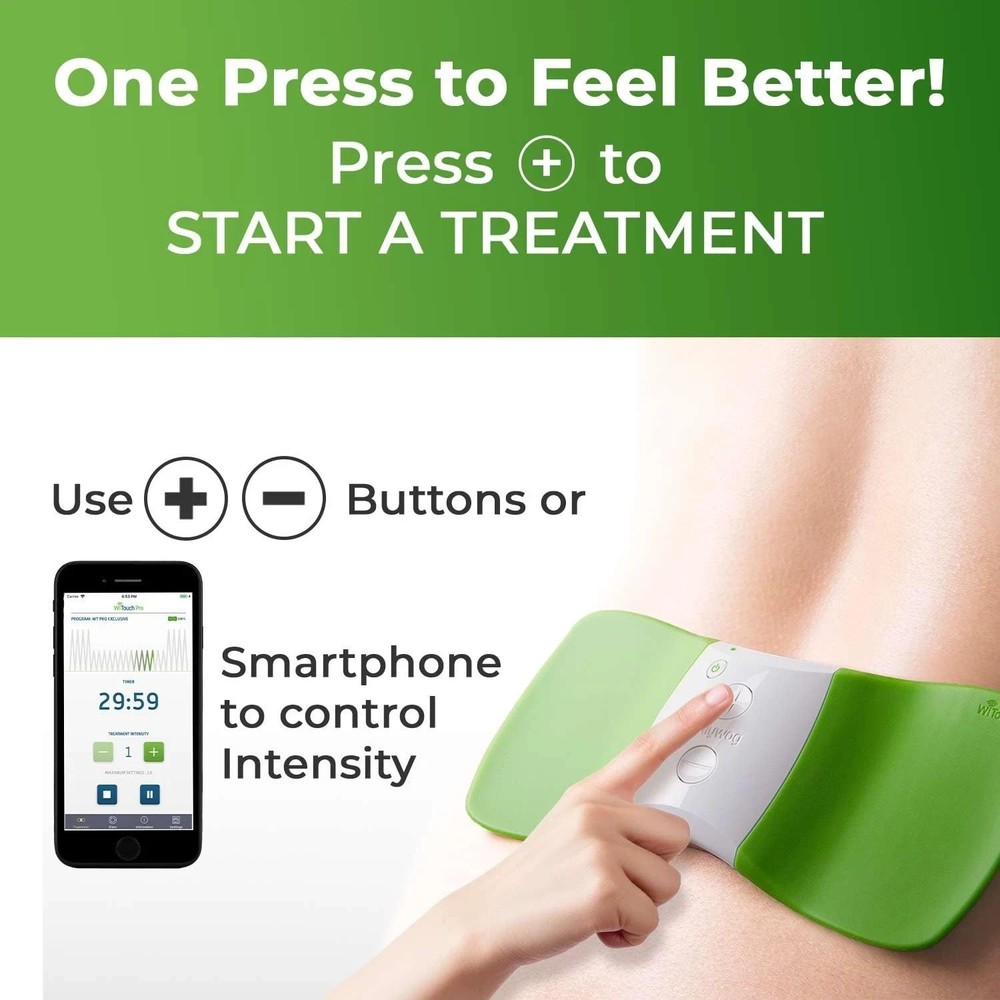 WiTouch Pro Bluetooth TENS Unit – Wireless Lower Back Pain Relief Device |