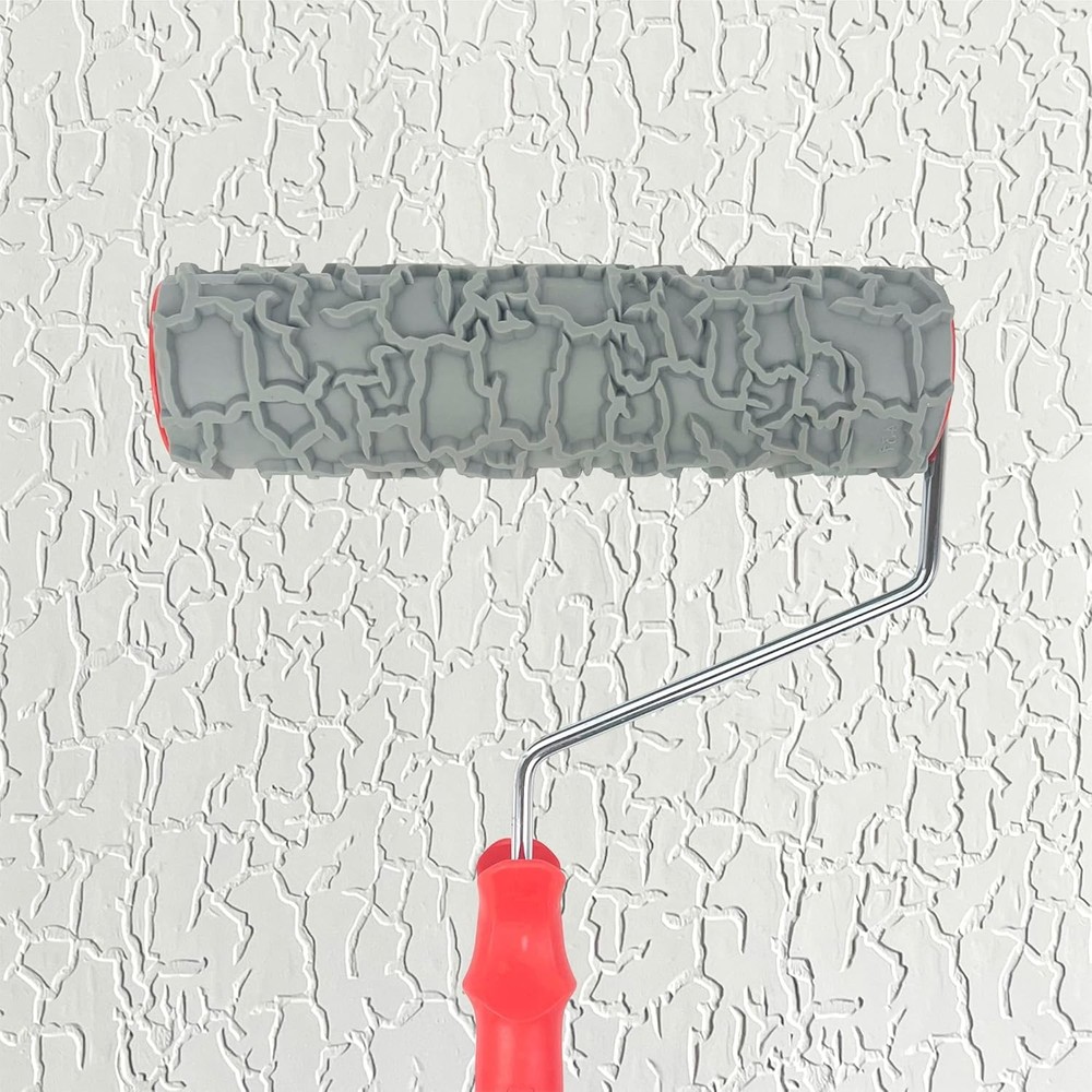 10'' Patterned Paint Roller for Wall Decoration Classic Brick Embossing Texture