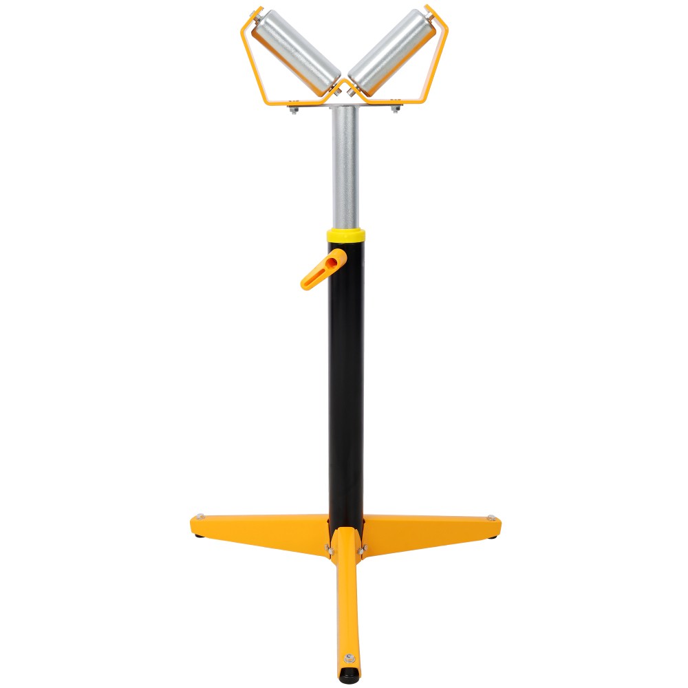 Adjustable V-Shape Roller Stand for Woodworking & Construction