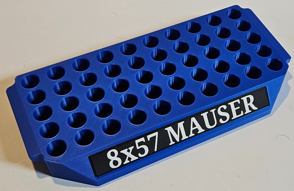 Reloading Tray for 8x57 Mauser or similar size - Select Color