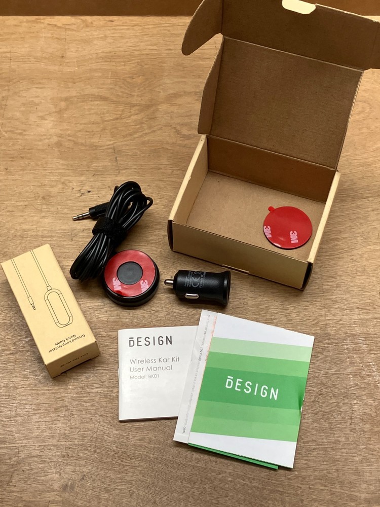 Wireless Bluetooth Car Kit - Aux Receiver for Hands-Free Calls & Music Streaming