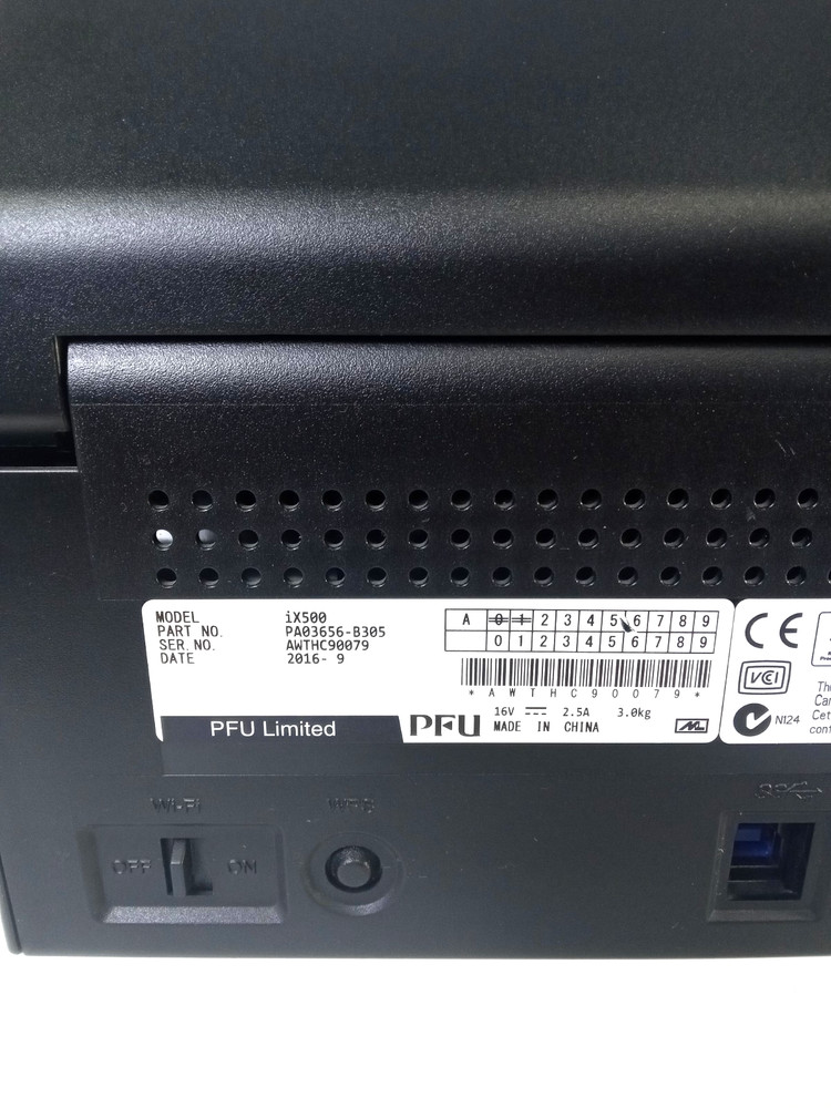 Fujitsu ScanSnap iX500 Duplex Color Document Scanner