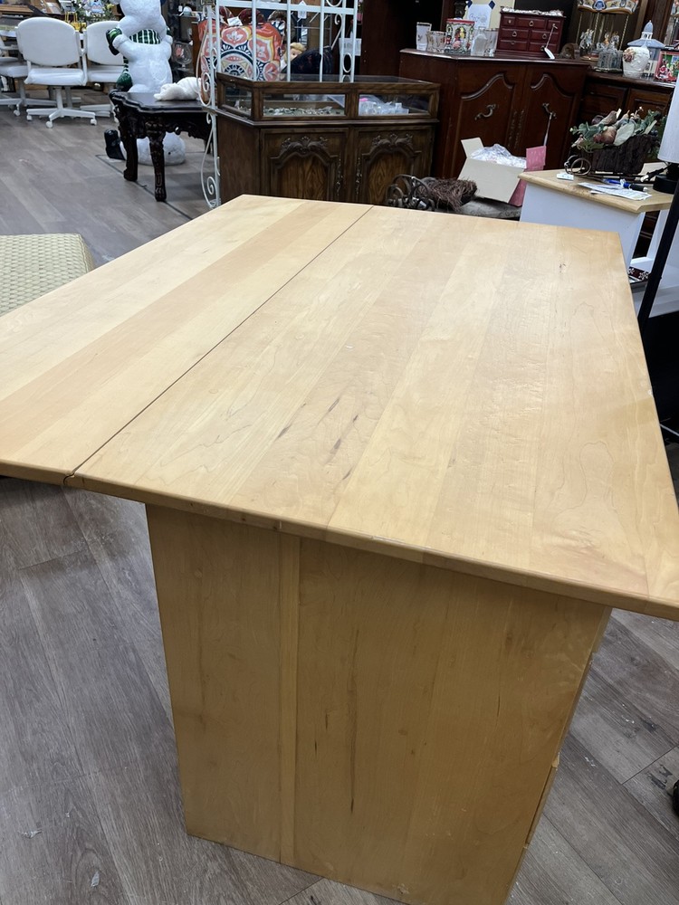 Vintage Wooden Drop Leaf Desk