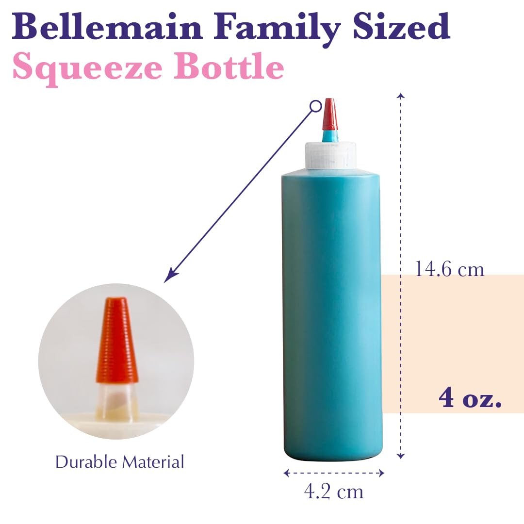 6-Pack Condiment Squeeze Bottles - Funnel, Erasable Marker, Labels - 4 oz