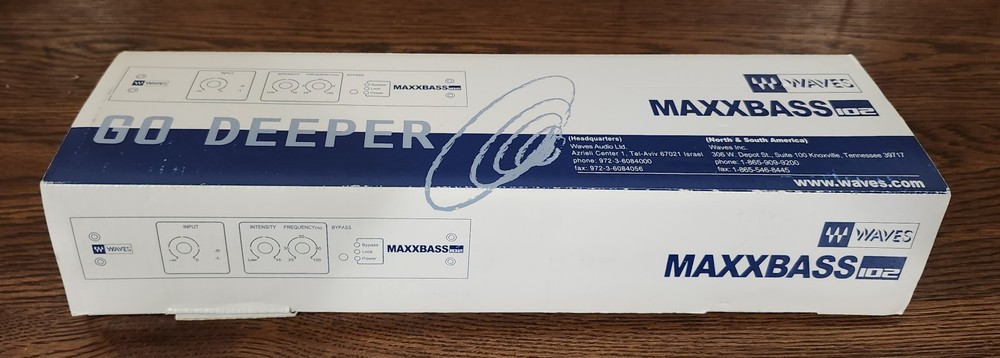Rare Waves Maxxbass 102 Hardware Low Frequency Stereo Processor Tested EUC W/box
