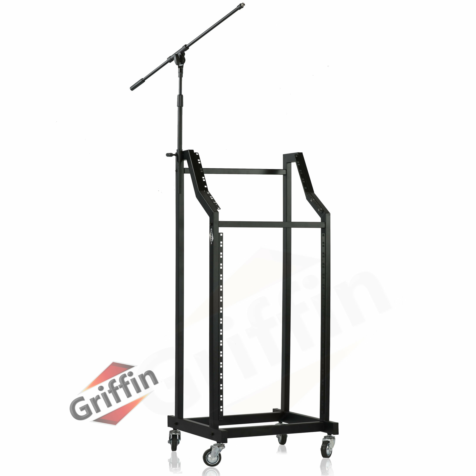 Rack Mount Cart Stand Rolling Studio Mixer Gear Pro Audio IT Server Holder Case