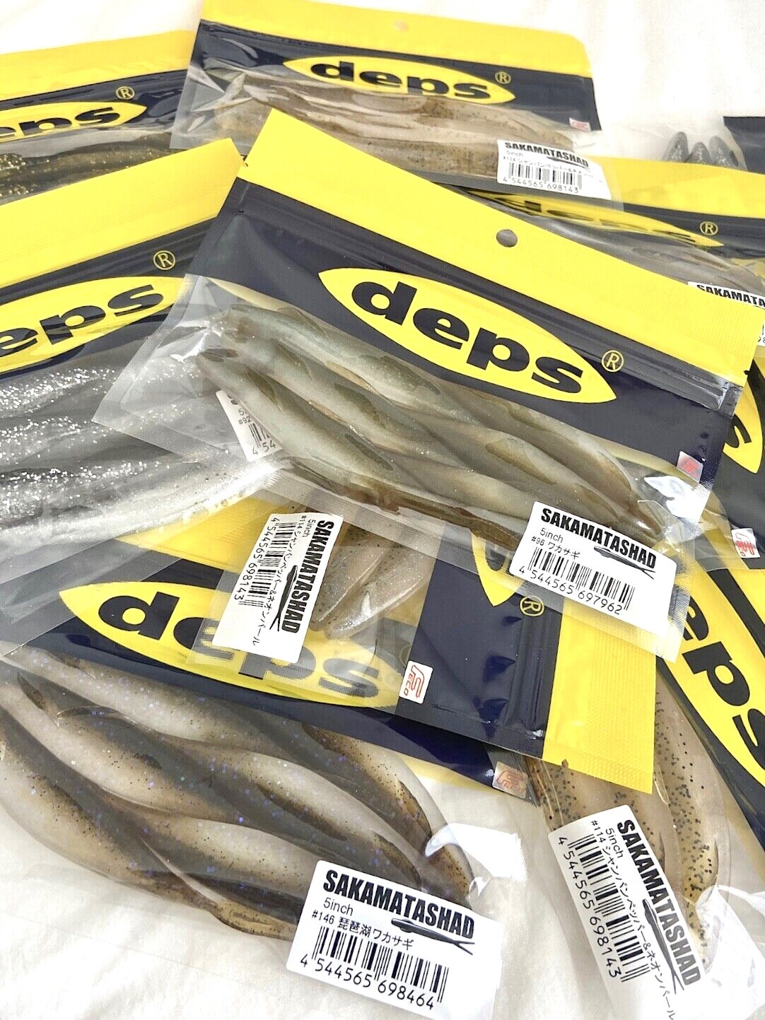 deps Sakamata Shad 5inch JDM  Soft Plastic Fluke Jerkbait In Stock from Japan