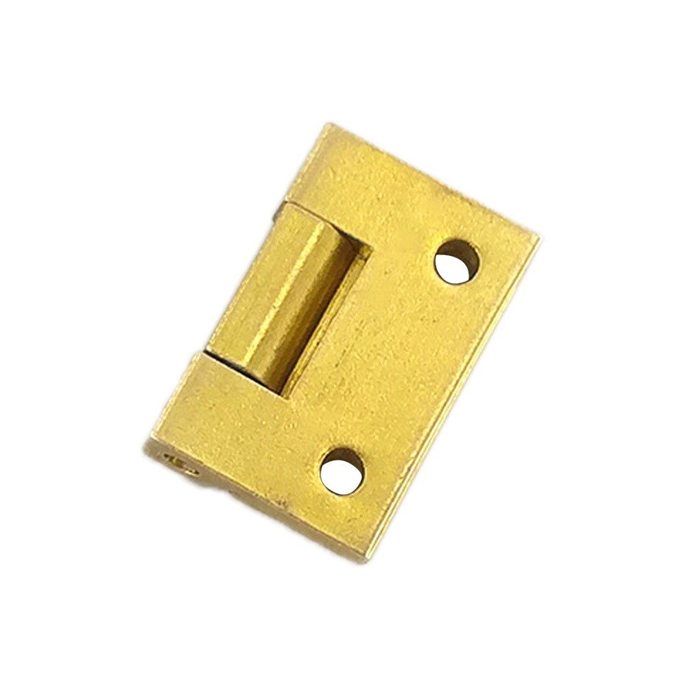 2Pcs Brass Hinges Mini Solid Folding Butt Hinges DIY Craft Accessories 19*12.5mm