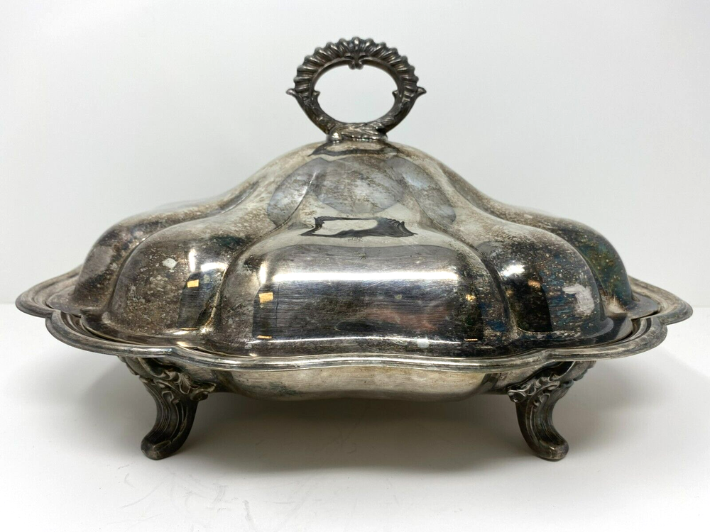 Sheffield Entree Dish with Lid from 1930s