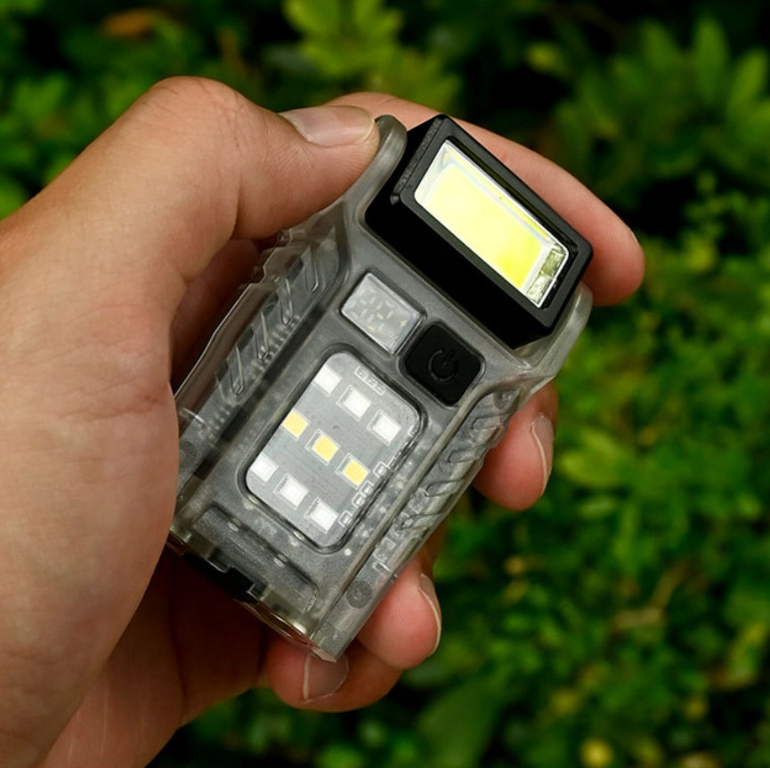 Portable Mini Pocket LED Flashlight Magnetic USB Rechargeable Torch Work Light