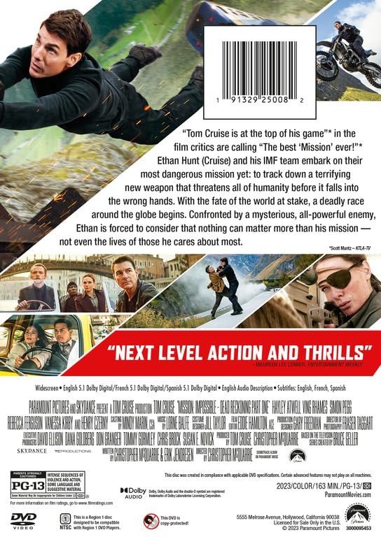 ​​Mission:Impossible - Dead Reckoning [DVD]