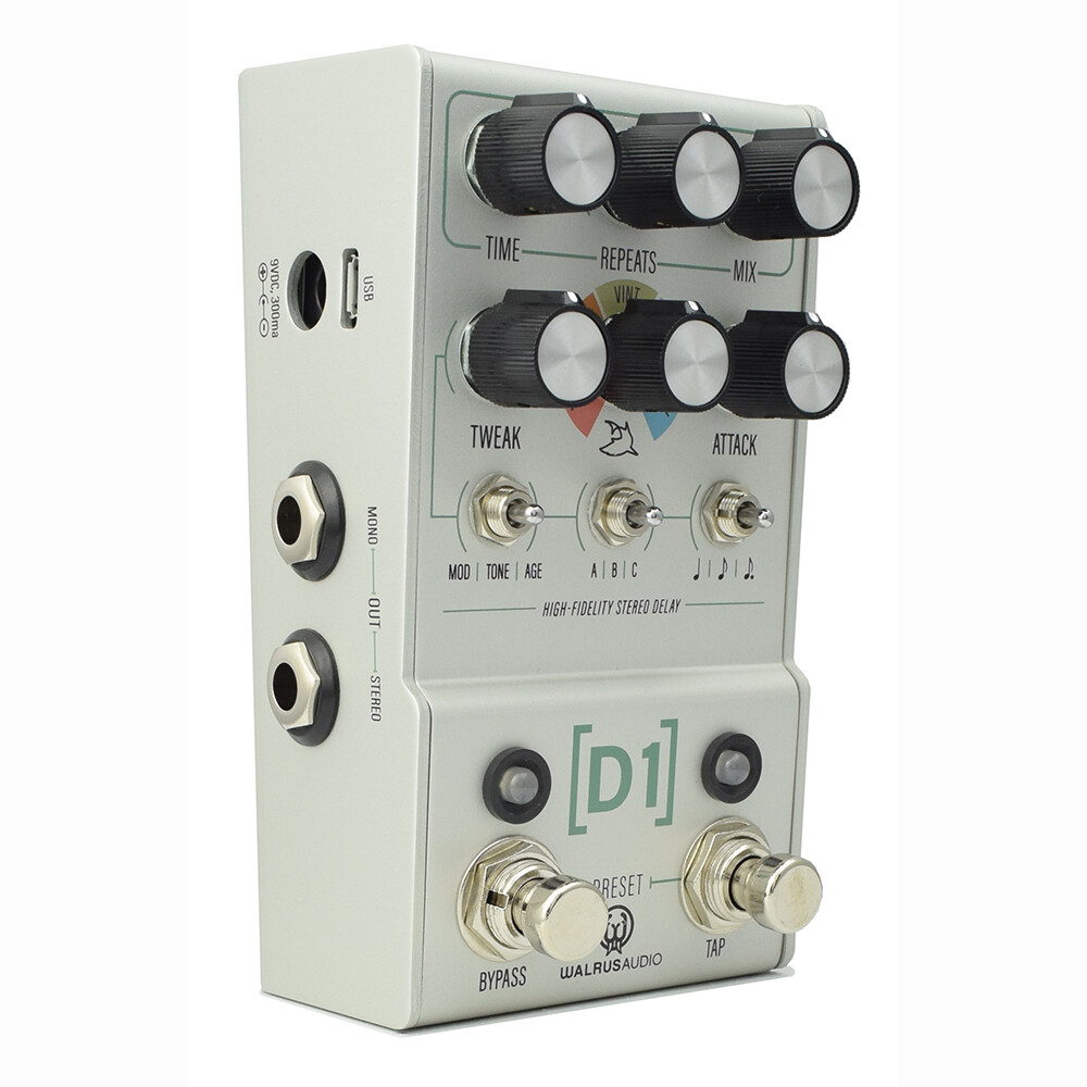 Walrus Audio - Mako D1 V2 - High-Fidelity Multi-Function Delay Pedal - Update...