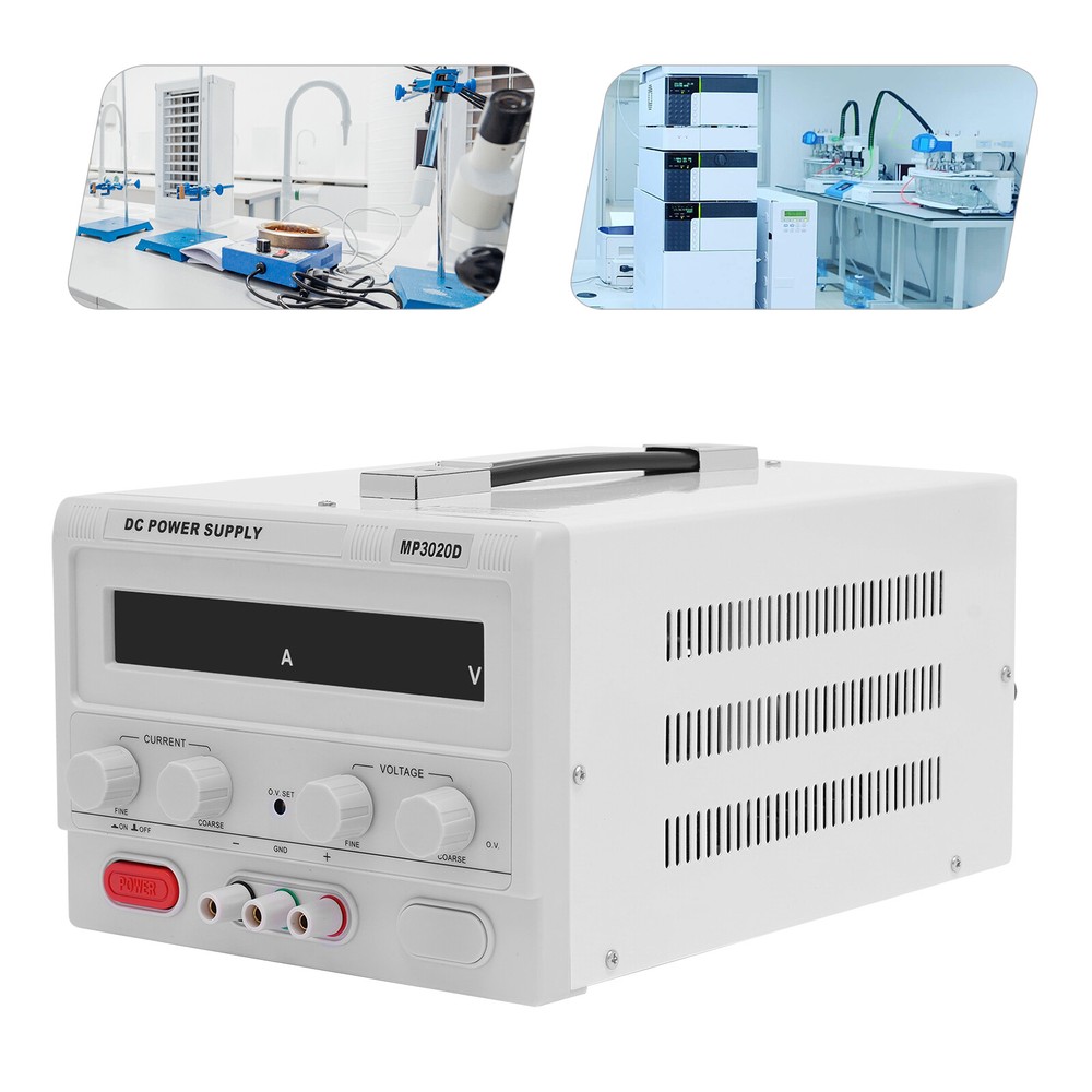 32V 20A DC Power Supply Lab Variable Adjustable Regulated DC Bench Switching US