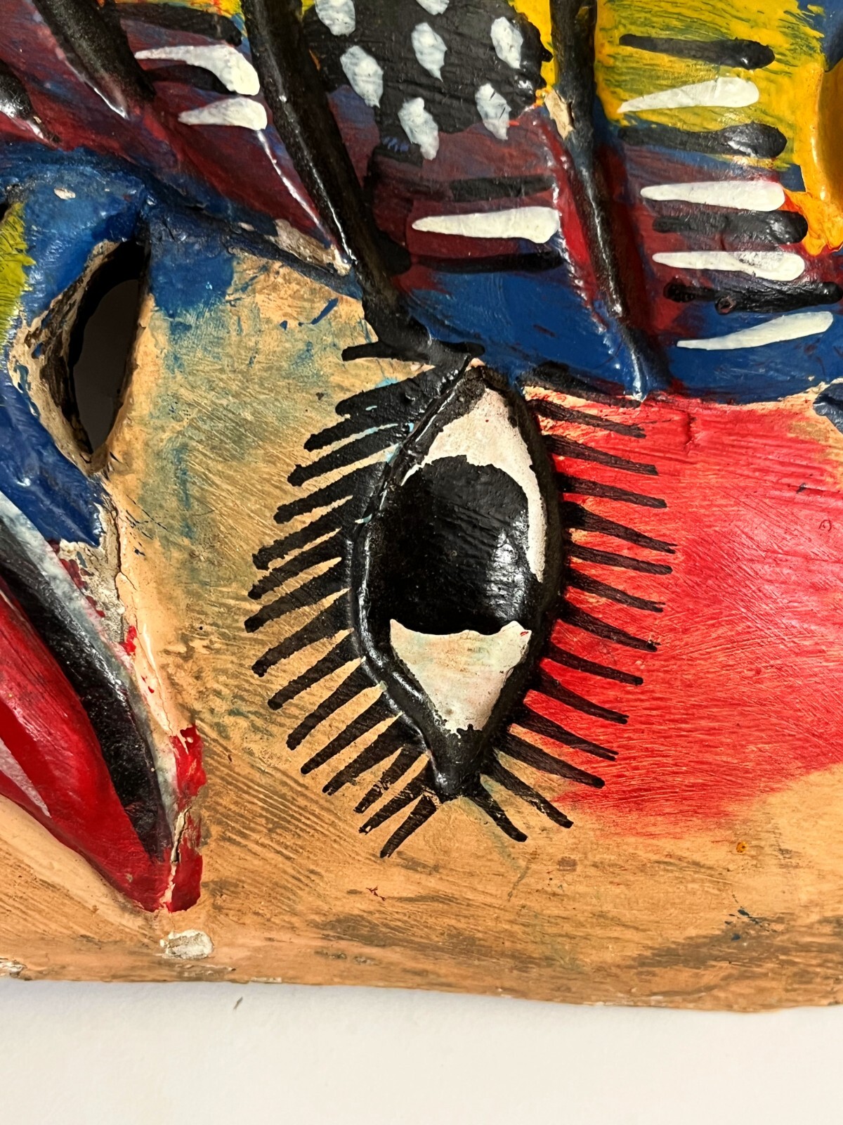 MEXICAN GUERRERO WOOD SHRIMP LOBSTER MASK DIA DE MUERTOS DAY OF DEAD CARNIVAL