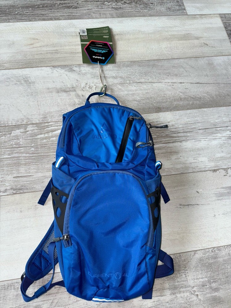 Ascend Hydration Pack Back 4L Pack Padded 2.0 Shape-Lock True Blue 2018 NWT