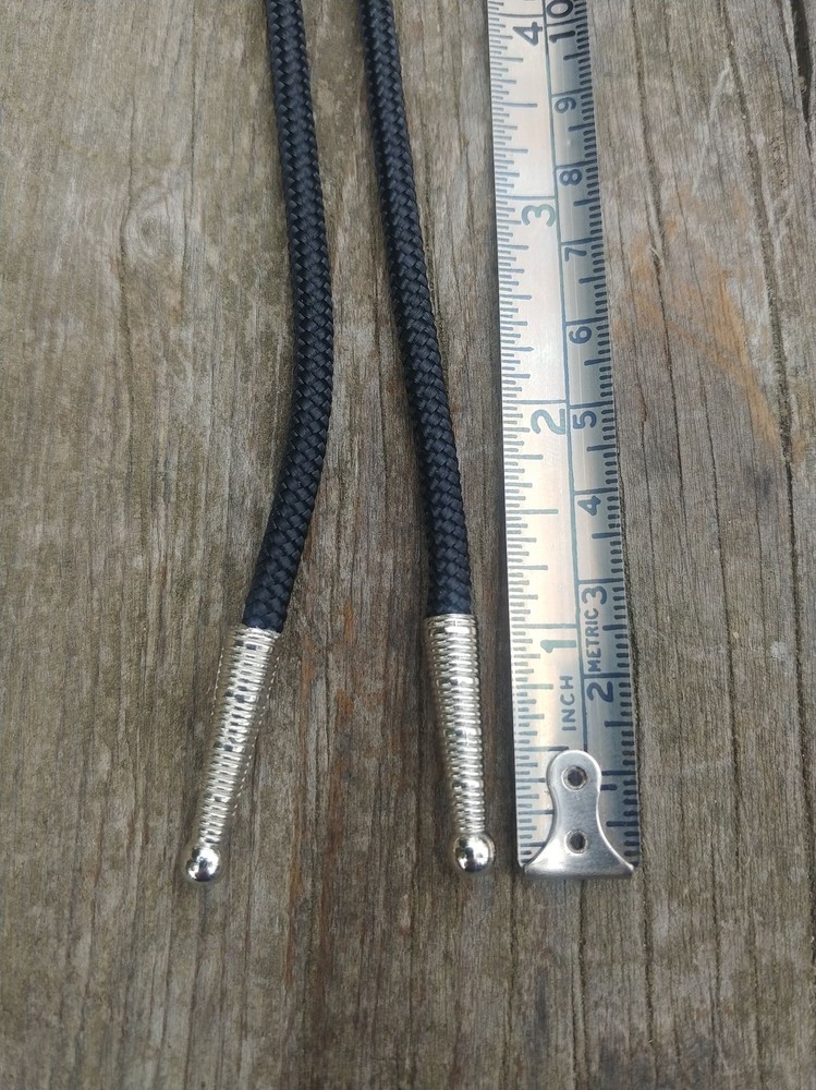 Handcrafted Black Clamshell Bolo Tie