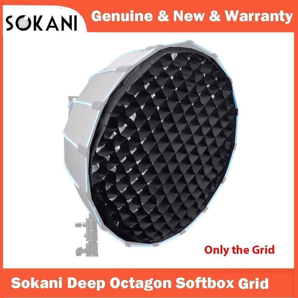EACHSHOT 60cm Square Softbox Honeycomb Eggcrate Soft Grid for Speedlight Flashes
