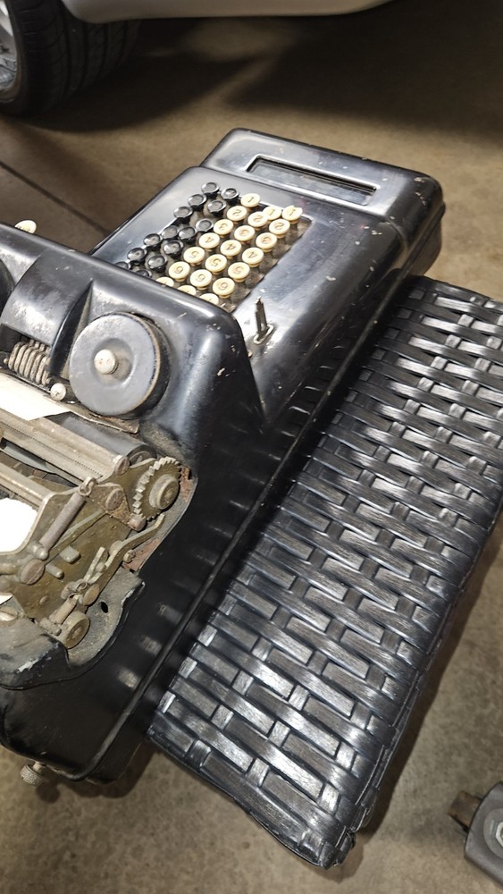 Antique 1898 Burroughs Hand Crank Adding Machine Calculator Working Untested