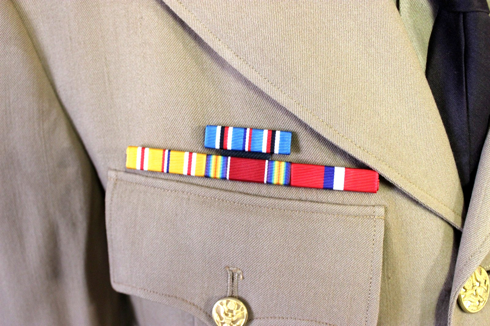 Lot of 2 US Army Wool Officer Jackets 1940's WWII Military Collectibles 36R