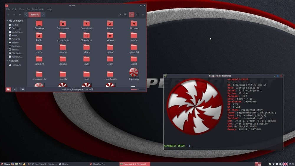 Peppermint OS Flagship 64-Bit (Debian Base) Fully Loaded Version Bootable DVD
