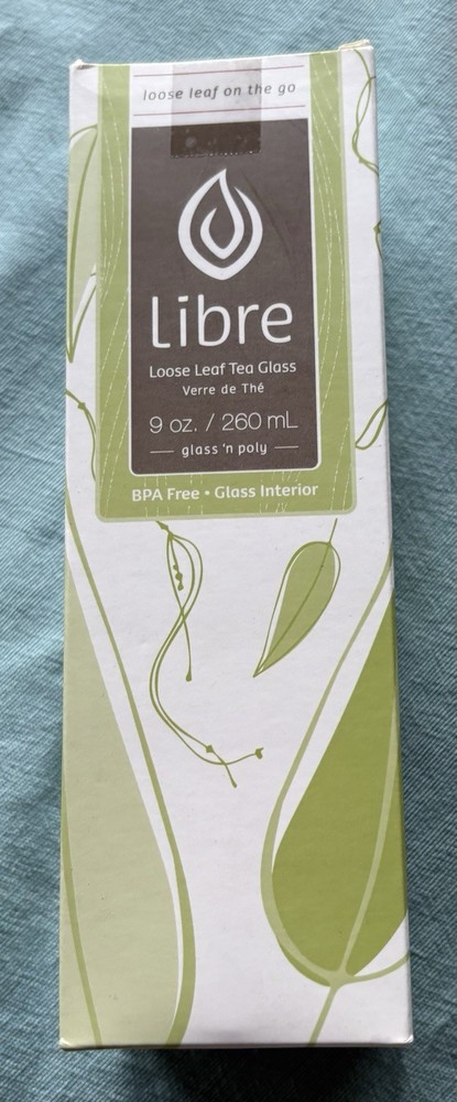 Libretea 9 Oz Loose Leaf 🍃 Glass NEW