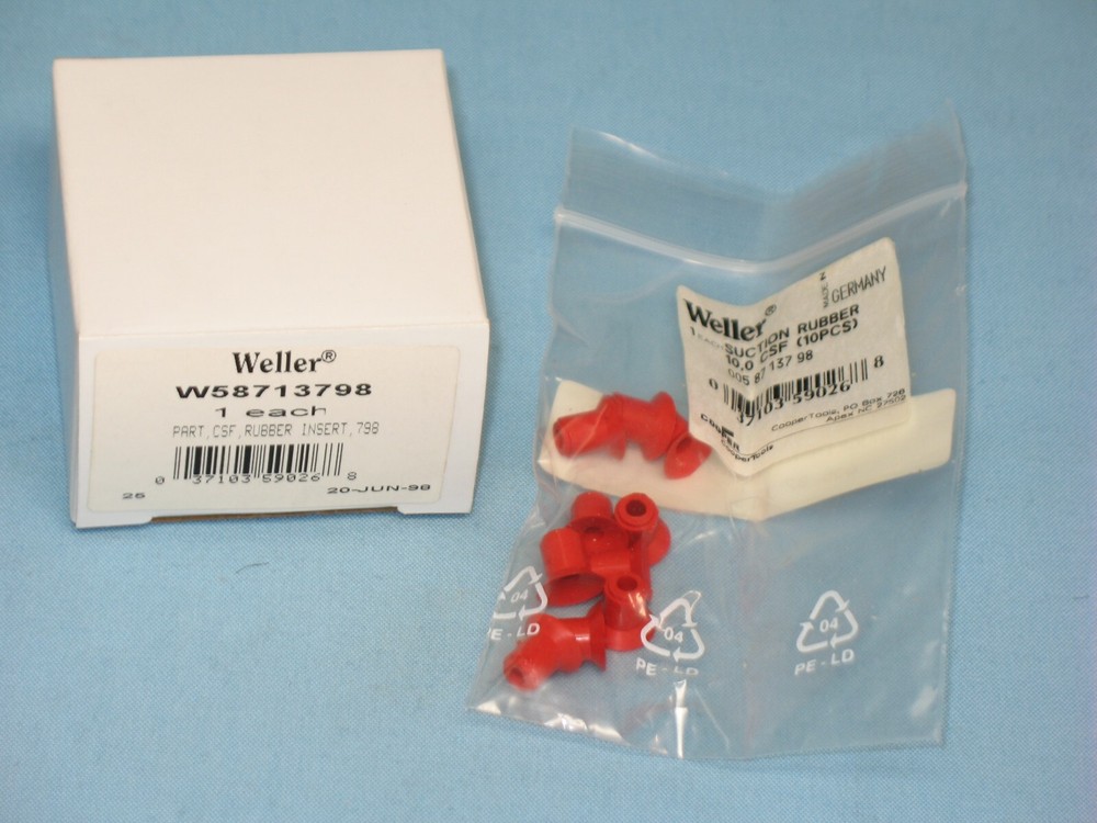 WELLER~ WS58713798 ~ (QTY/10 PC) ~ CSF REPLACEMENT RUBBER INSERTS