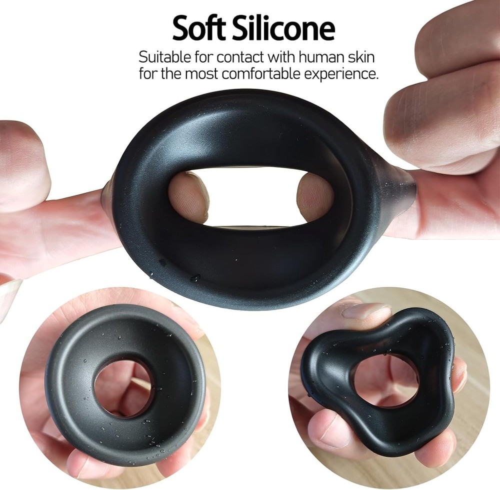 Universal 3-Piece Silicone Penis Pump Sleeve Set - Comfortable & Waterproof
