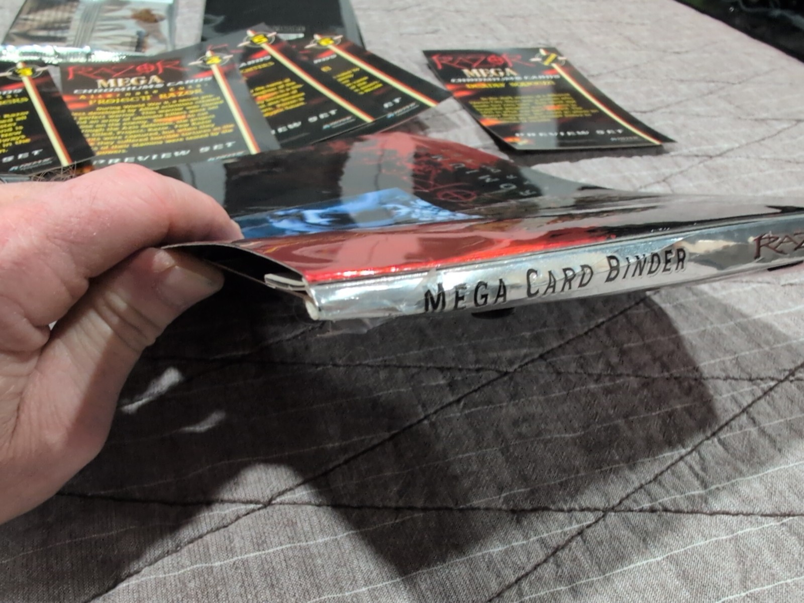 Everette Hartsoe's RAZOR Mega Chromium Card Complete Set w/binder/Chase/Preview