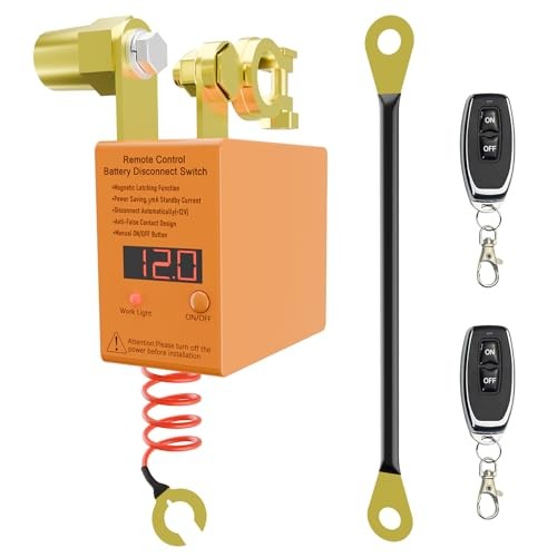 Remote Battery Disconnect Switch 12v, 240A, Upgrade Smart Voltage Car Kill