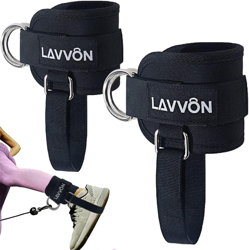 Ankle Straps for Cable Machines Kickbacks - Adjustable Comfort Ankle Cable Attac