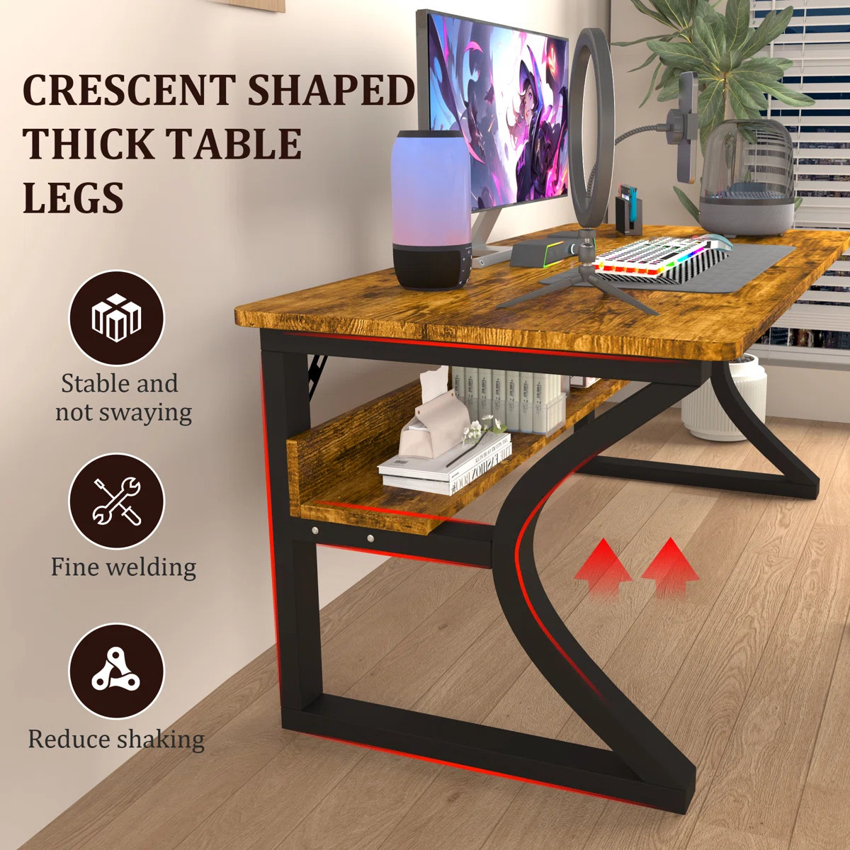 Writing Table Modern Study Work Computer Desk For Home And Office