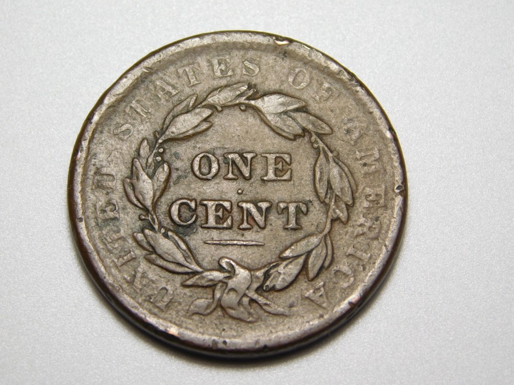 US COINS 1838 CORONET HEAD LARGE CENT