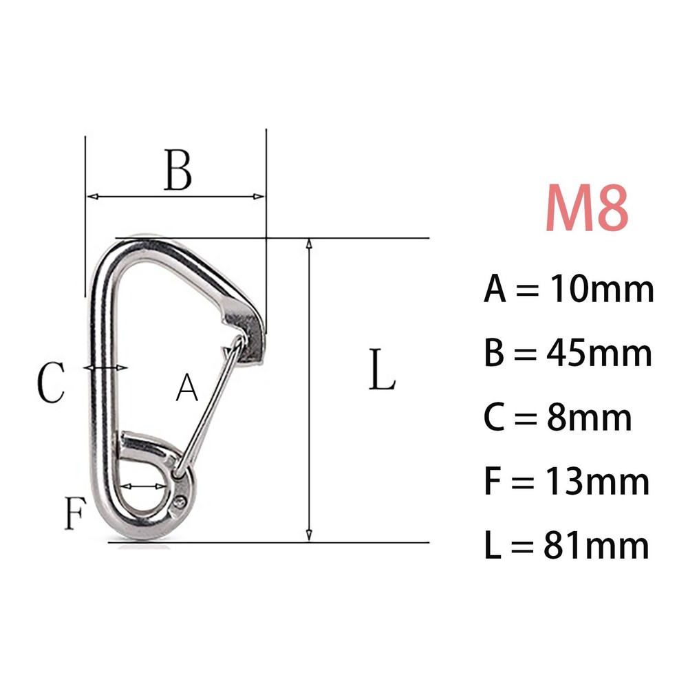 EYEAR Single Hook Dock Rope-2Pcs Polypropylene 5/16 inch