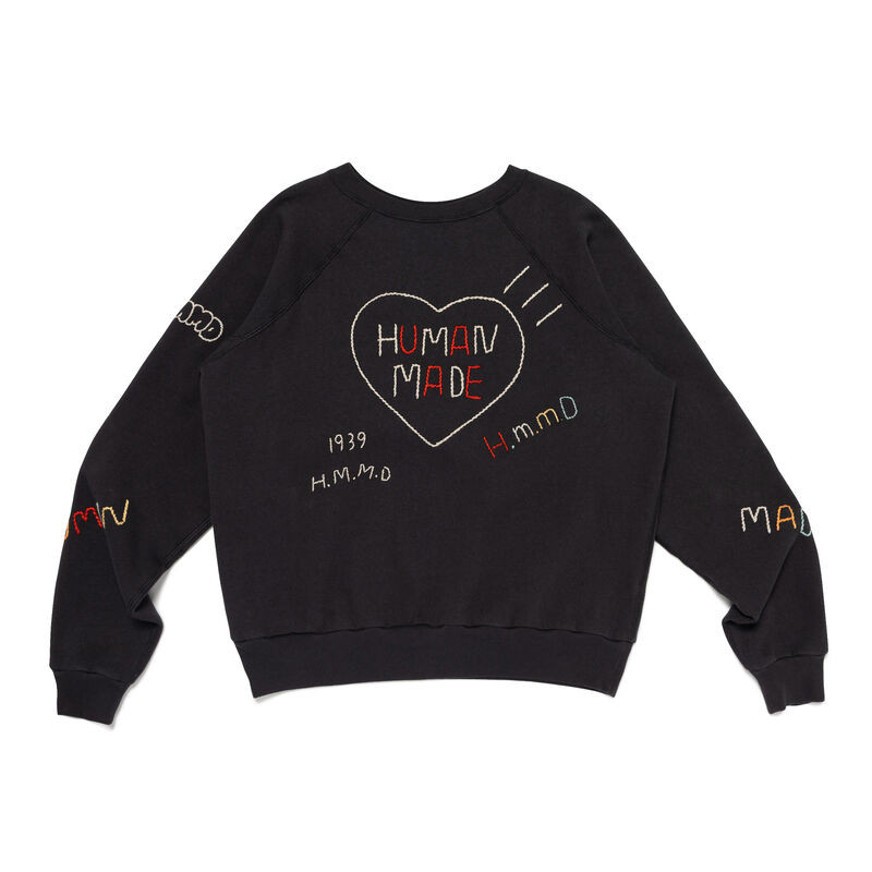 HUMAN MADE Embroidered Sweatshirt Black HM31CS067