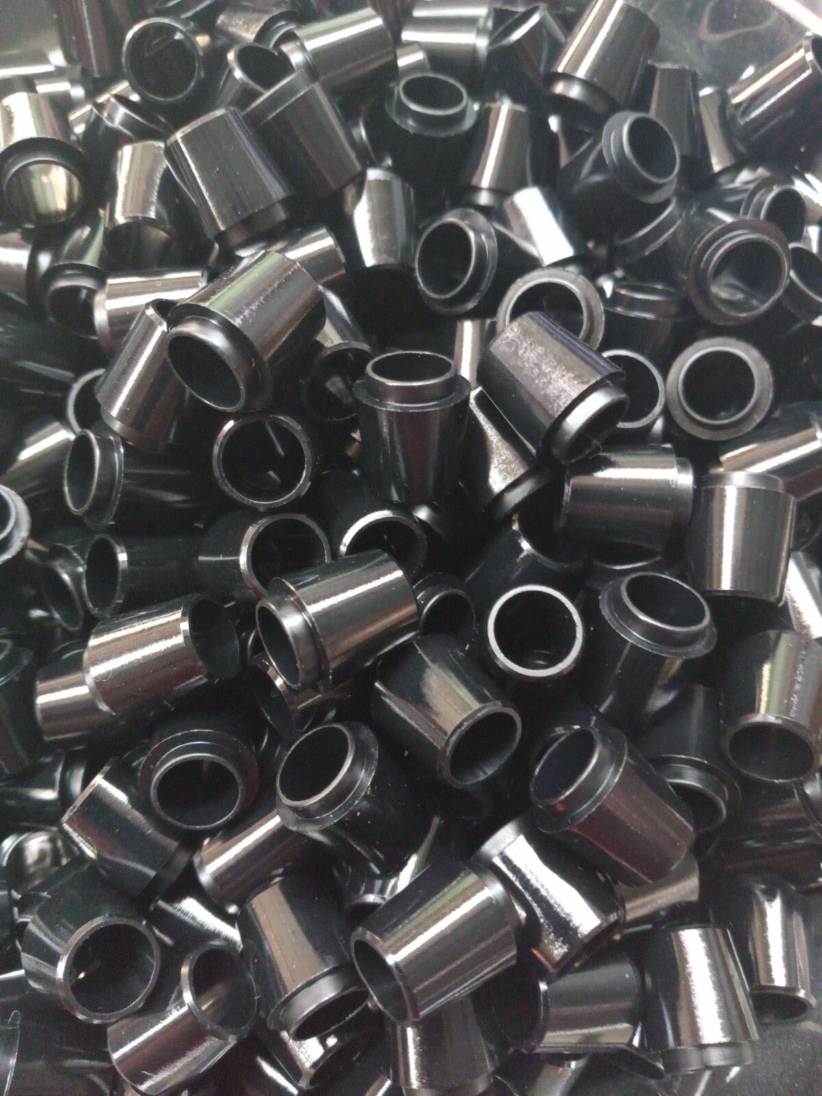 100X NEW PREM GOLF FERRULES .370 BLACK "COLLARED" IRON FERRULES .370 .63" .550OD