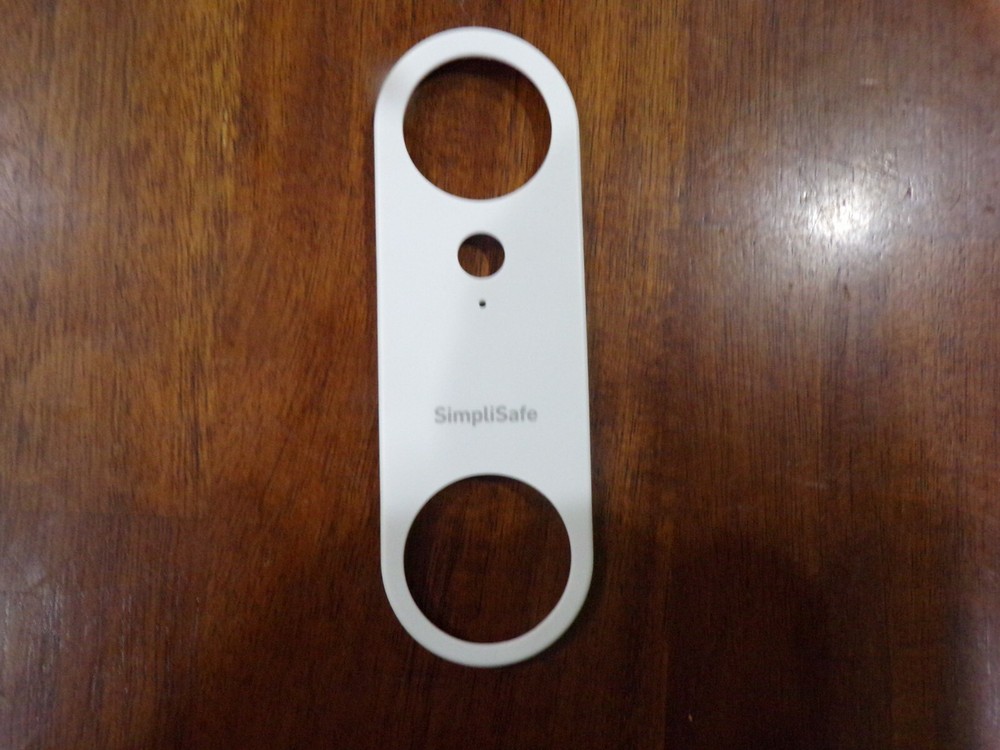 SIMPLISAFE doorbell white faceplate white__.